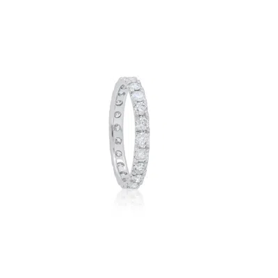 Diana M. 18kt White Gold Diamond Eternity Band Containing 1.31 Cts Of Round Diamonds In Silver