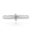 Diana M. 18kt White Gold Diamond Ring Containing 0.28 Cts Tw (gh Vs Si) In Silver