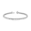 Diana M. 1.90 Carat Round And Baguette Diamond Bracelet In Silver