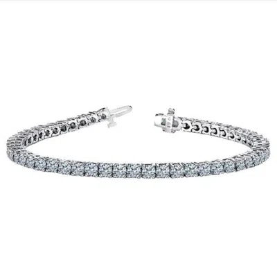 Diana M. 3.00 Carat Diamond Tennis Bracelet In Silver
