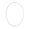 Diana M. 3.00 Diamonds Tennis Necklace In Silver