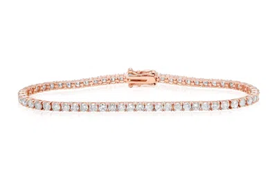 Diana M. 4.50 Carat Diamond Tennis Bracelet In Gold