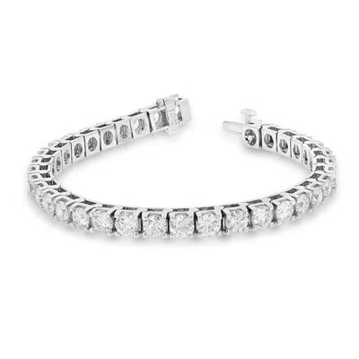 Diana M. 4.59 Carat Diamond Tennis Bracelet In White
