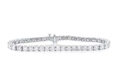 Diana M. 5.00 Carat Diamond Tennis Bracelet In Silver