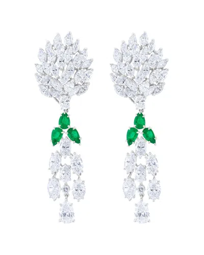 DIANA M. DIANA M. 18K 17.50 CT. TW. DIAMOND ART DECO EARRINGS