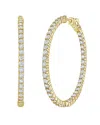 Diana M. 14k 3.70 Ct. Tw. Diamond Hoop Earrings