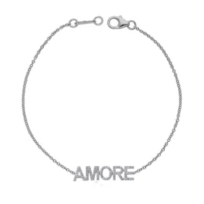 Diana M. Diamond Bracelet In White