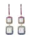 Diana M. 14k 0.12 Ct. Tw. Diamond Earrings In Blue