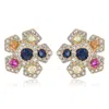 Diana M. Diamond Earrings In Blue