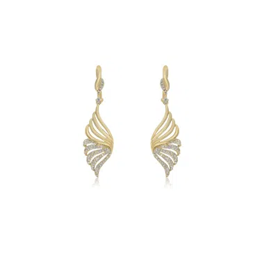 Diana M. Diamond Earrings In Gold