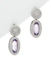 Diana M. Diamond Earrings In Purple