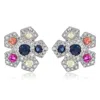 Diana M. Diamond Earrings In Purple