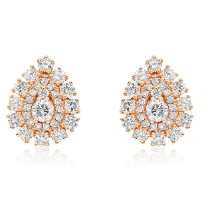 Diana M. Diamond Earrings In Silver