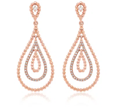 Diana M. Diamond Earrings In Silver