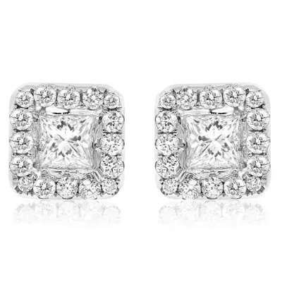 Diana M. Diamond Earrings In Silver