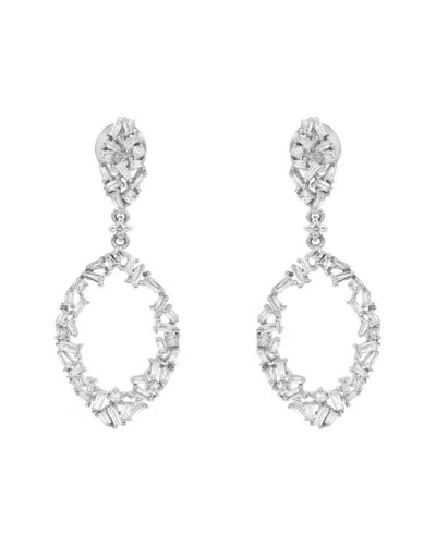 Diana M. Diamond Earrings In Silver