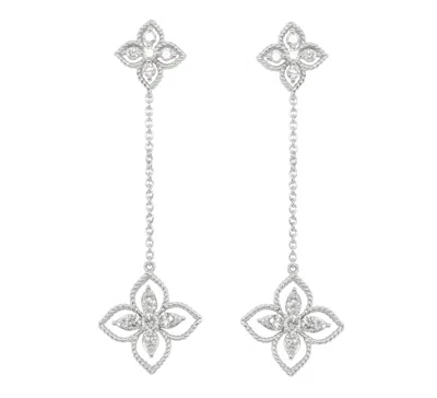 Diana M. Diamond Earrings In Silver