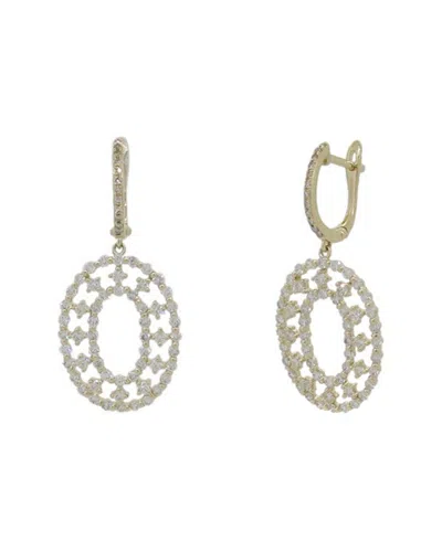 Diana M. Diamond Earrings In Silver