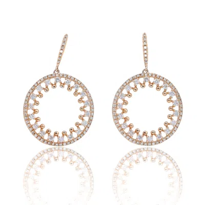 Diana M. Diamond Earrings In Silver