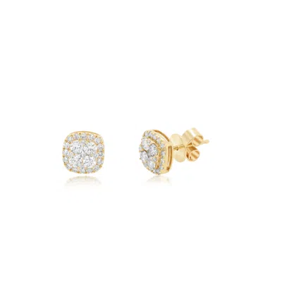 Diana M. Diamond Earrings In Silver