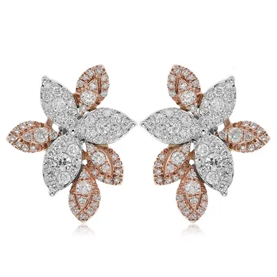 Diana M. Diamond Earrings In Silver