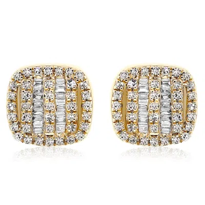 Diana M. Diamond Earrings In Silver