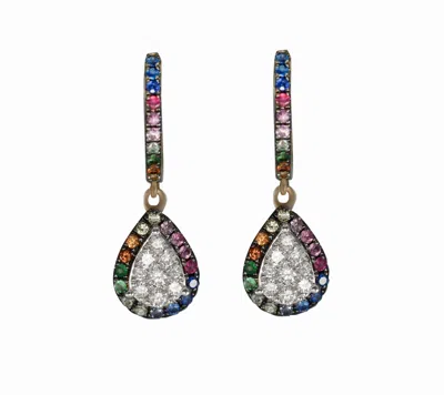 Diana M. Diamond Earrings In Silver