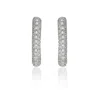 Diana M. Diamond Earrings In Silver