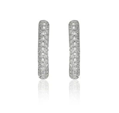 Diana M. Diamond Earrings In Silver