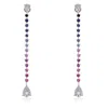 Diana M. Diamond Earrings In White