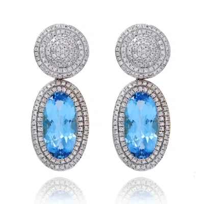 Diana M. Diamond Earrings In White