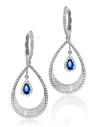 Diana M. Diamond Earrings In White