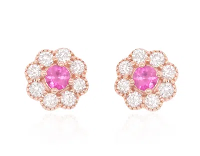 Diana M. Diamond Earrings In White
