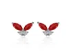 Diana M. Fine Jewelry 14k 0.48 Ct. Tw. Diamond & Ruby Earrings In White