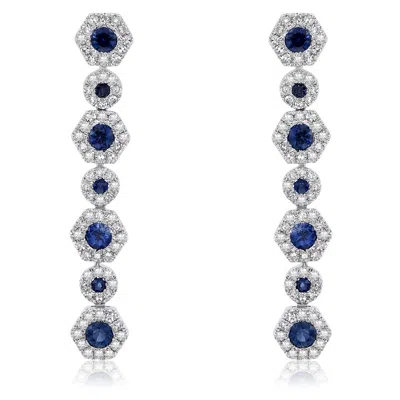 Diana M. Diamond Earrings In White