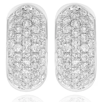 Diana M. Fine Jewelry 14k 1.19 Ct. Tw. Diamond Earrings In White