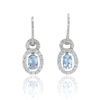 Diana M. Diamond Earrings In White