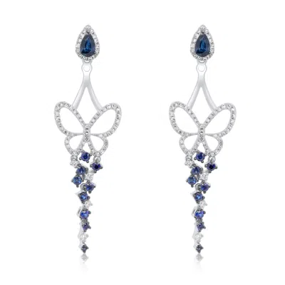 Diana M. Diamond Earrings In White