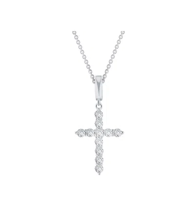 Diana M. Diamond Necklace In Silver