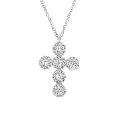 Diana M. Fine Jewelry 14k 0.44 Ct. Tw. Diamond Necklace In Silver