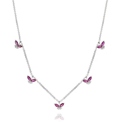 Diana M. Diamond Necklace In White