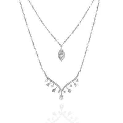 Diana M. Diamond Necklace In White