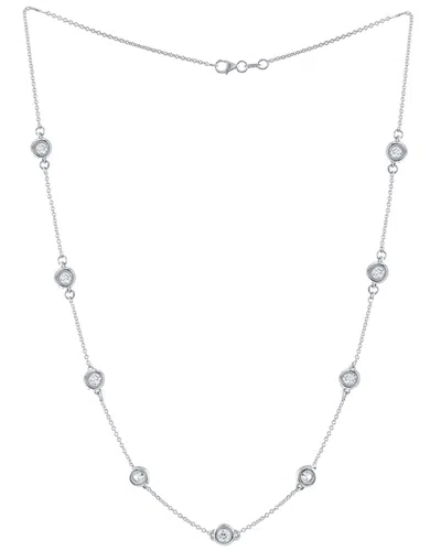 Diana M. 14k 2.70 Ct. Tw. Diamond Station Necklace In Metallic