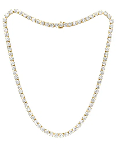 Diana M. 18k 16.00 Ct. Tw. Diamond Tennis Necklace In Gold