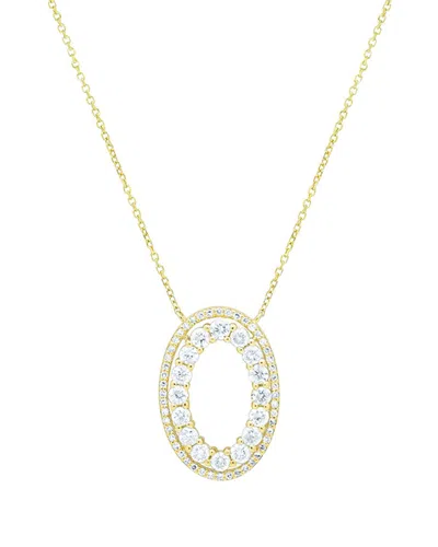 Diana M. Fine Jewelry 10k 1.00 Ct. Tw. Diamond Pendant Necklace In Gold