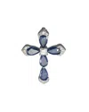 Diana M. Fine Jewelry 10k 1.62 Ct. Tw. Diamond & Sapphire Necklace