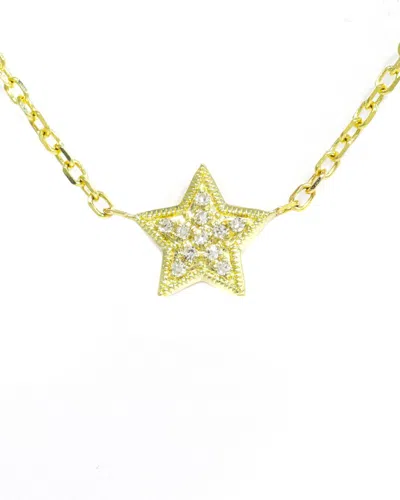 Diana M. Fine Jewelry 14k 0.03 Ct. Tw. Diamond Necklace