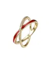 Diana M. Fine Jewelry 14k Diamond Enamel Half-eternity Ring