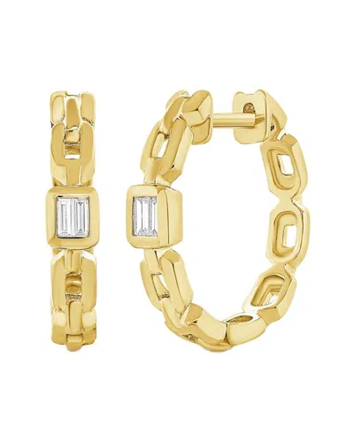 DIANA M. DIANA M. FINE JEWELRY 14K 0.08 CT. TW. DIAMOND HUGGIE EARRINGS