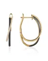 Diana M. Fine Jewelry 14k 0.12 Ct. Tw. Diamond Enamel Earrings